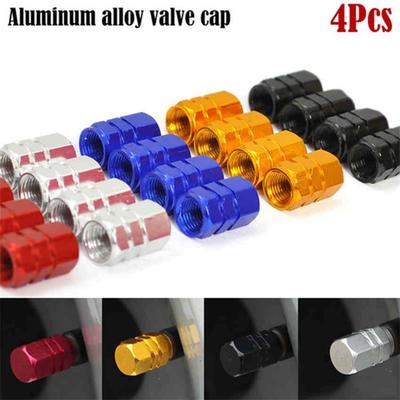 4 ks Krytky drieku ventilov automobilových pneumatík Hliníkové krytky ventilov Pneumatiky kolies Ventily Vzduchové krytky drieku pneumatík