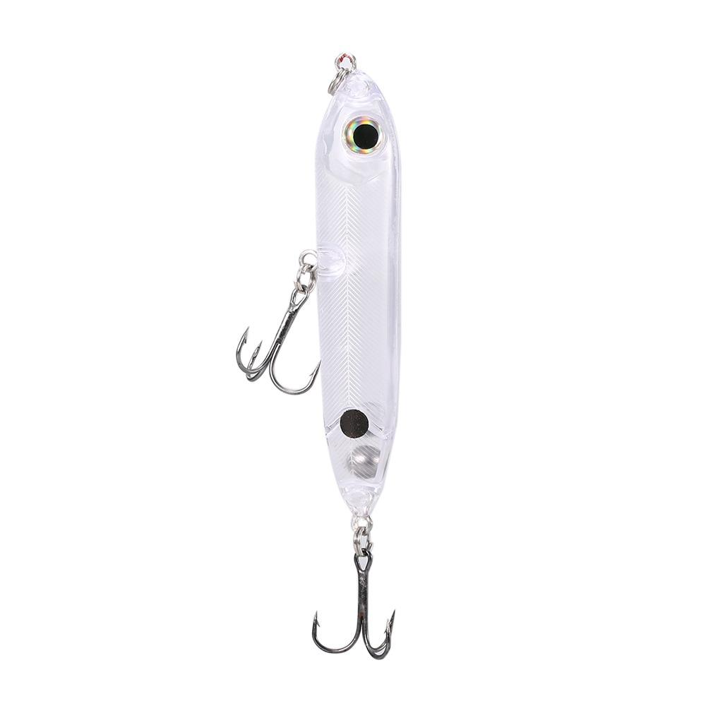 With 3D Eyes Pencil Popper Lure ABS Hard Bait Lure Topwater Fishing Lure  Freshwater Fishing