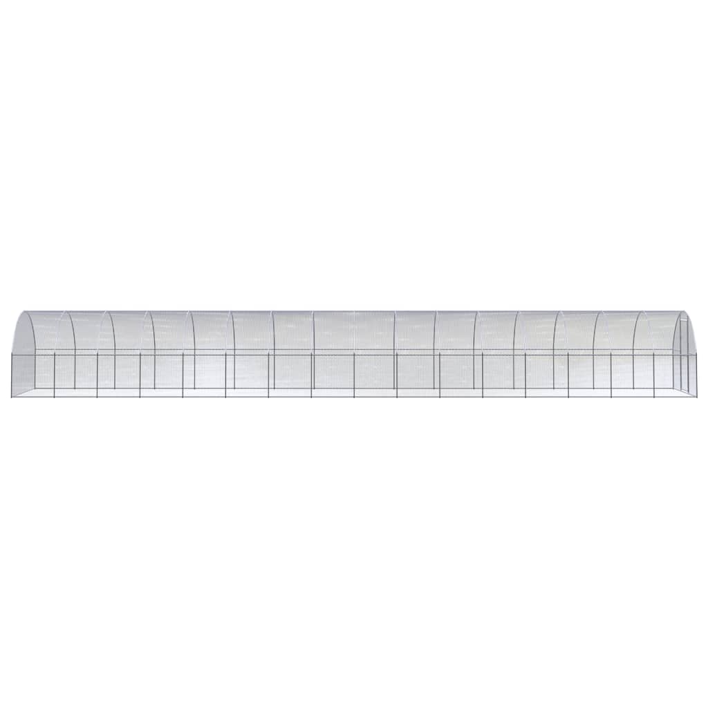 Vidaxl Gabbia Esterna Per Polli, 3X16X2 M, Acciaio Zincato