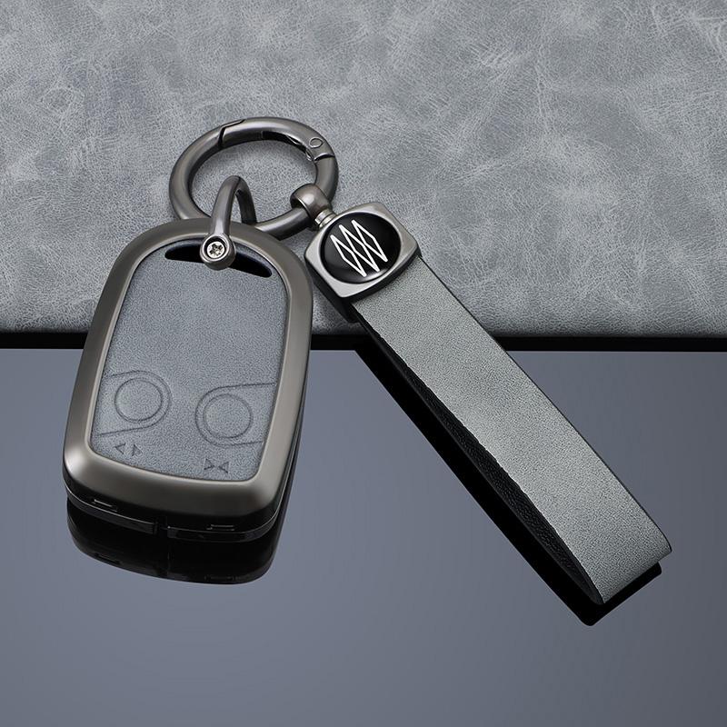Zinc Alloy Car Key Case Cover For Daf Xf 105 106 Xg If Cf Euro Truck Remote Decoration Shell Keychain Holder Fob Accessories