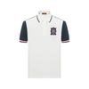 Men's Fashion Color Block Short Sleeve Polo Shirt
