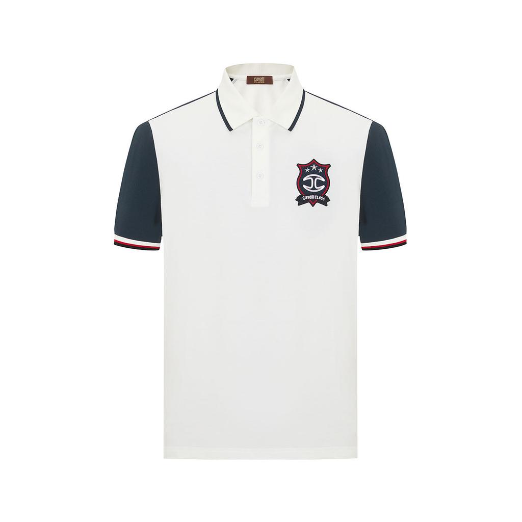 Men's Fashion Color Block Short Sleeve Polo Shirt
