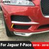 Front Fog Light Lamp Eyebrow Cover Trim For Jaguar F-PACE 2016 2017 2018 Matte Car Foglight Foglamp Eyelid Strip Accessories