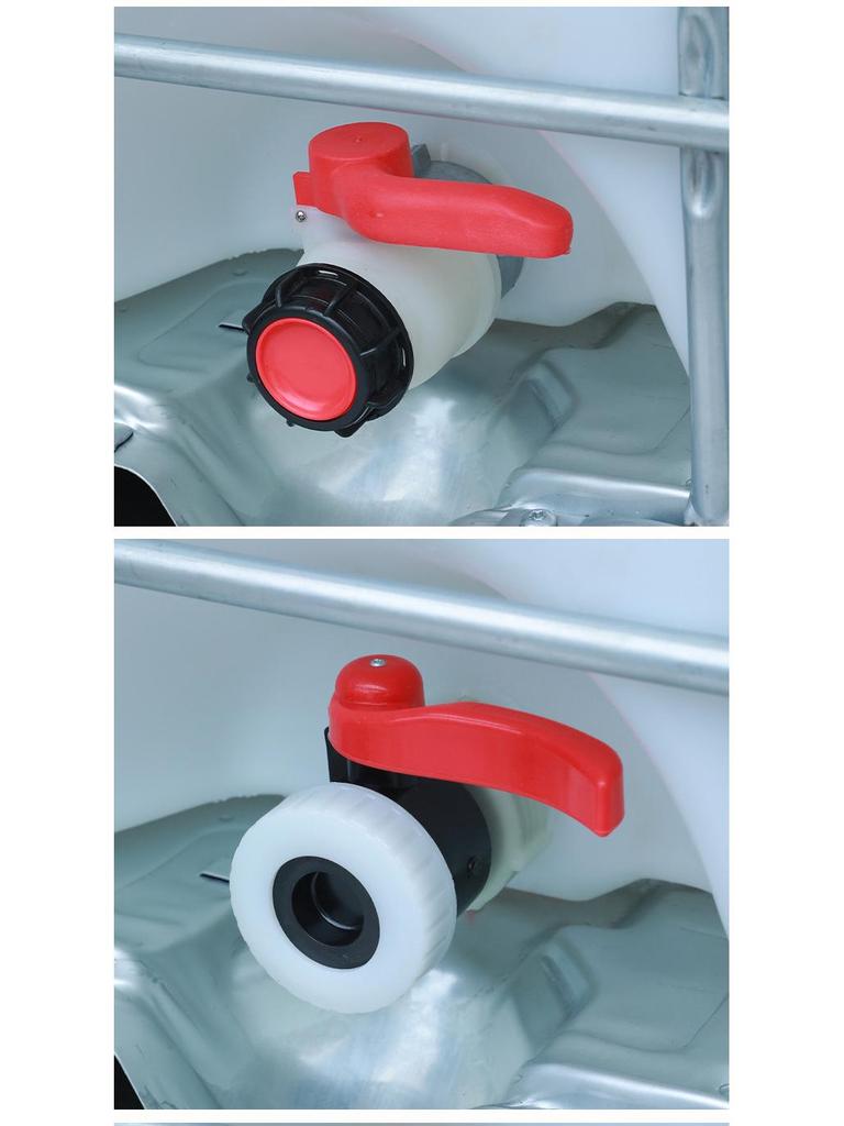 IBC 1-Ton Barrel Valve Set: Acid & Alkali Resistant Butterfly and Ball Valves, DN50, for Plastic Barrel Discharge.