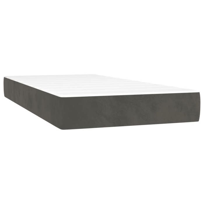 VidaXL Matelas de lit à ressorts ensachés 90x210 cm epaisseur 20 cm velours,matelas,matelas de lit,matelas à sommier tapissier,meubl