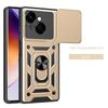 Luxury Slide Camera Lens Case For Tecno Spark Go 1/ Pop 9 4G Shockproof Bumper Cover vehicle-mounted Magnetic Kickstand Cover