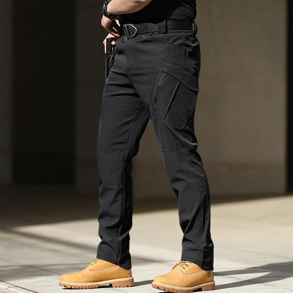 Herren Cargo-Hose Outdoor Mehrere Taschen Reißverschluss Leichter Strapazierfähiger Stretchstoff Hose