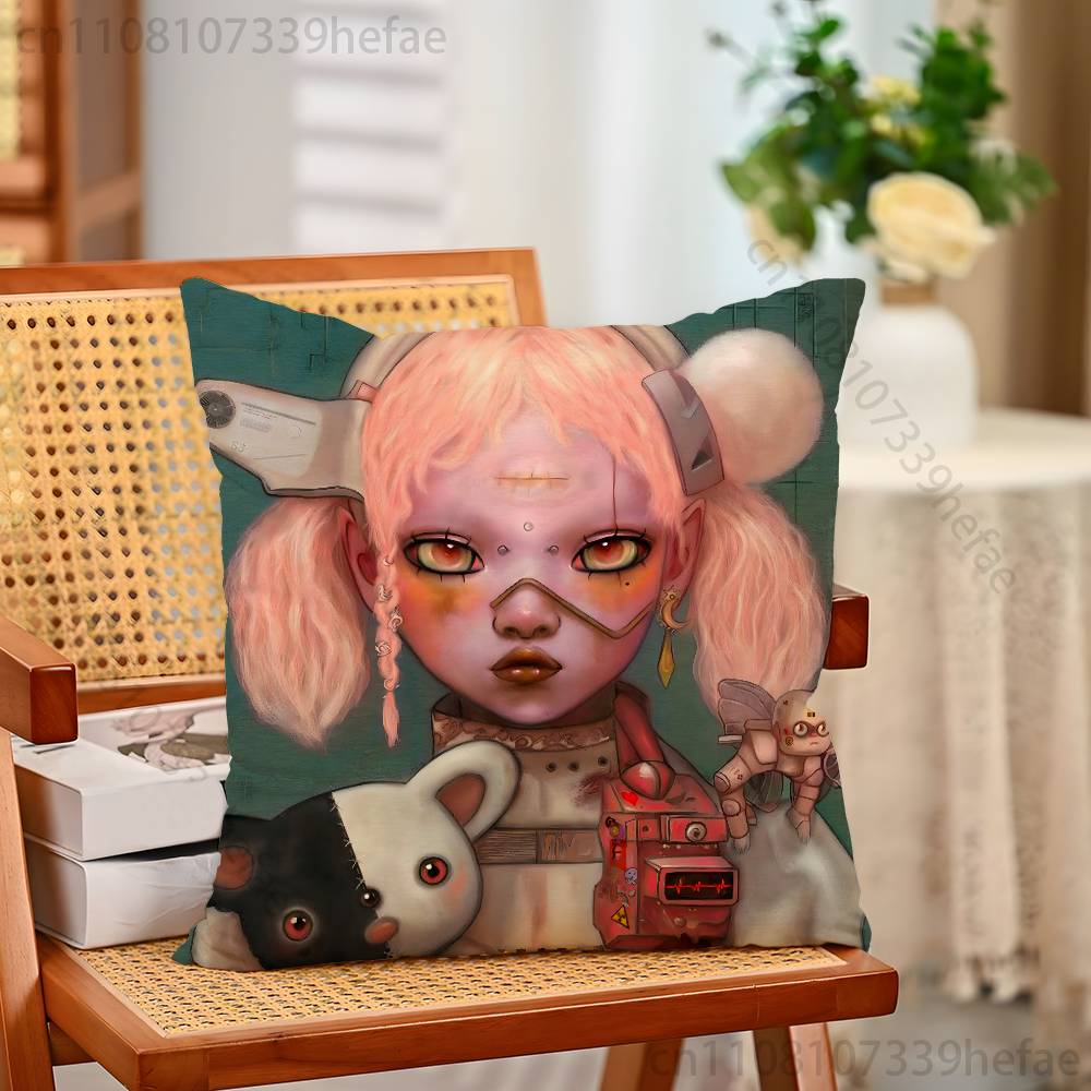 BBring Me The Horizon Pillow Case Plush Pillow Cases Home Decoration Pillow Cover for Sofa Bed Chair Living Room
