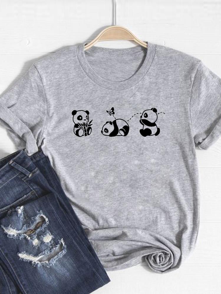 Sloth Cartoon Sweet 90s Cute Graphic Tshirt Print T Shirt Short Sleeve Summer Clothes Women Clothing Fashion Basic Tee Top