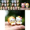 10pcs Creative Animal Design Hello Kitty Pen Cap Set For Desk Decor And Gift