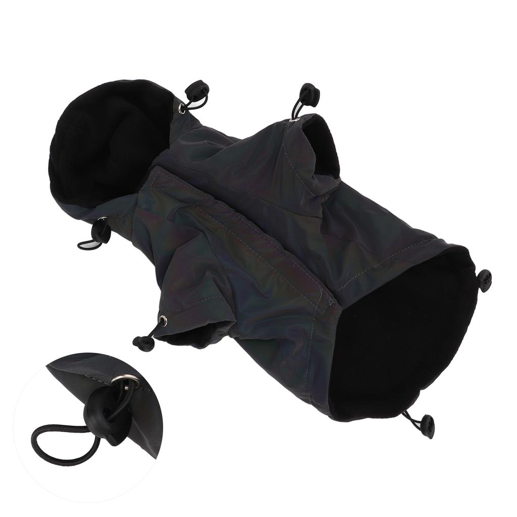 Reflective Dog Coat Adjustable Windproof Dog Cold Weather Coat for Small and Medium Dogs