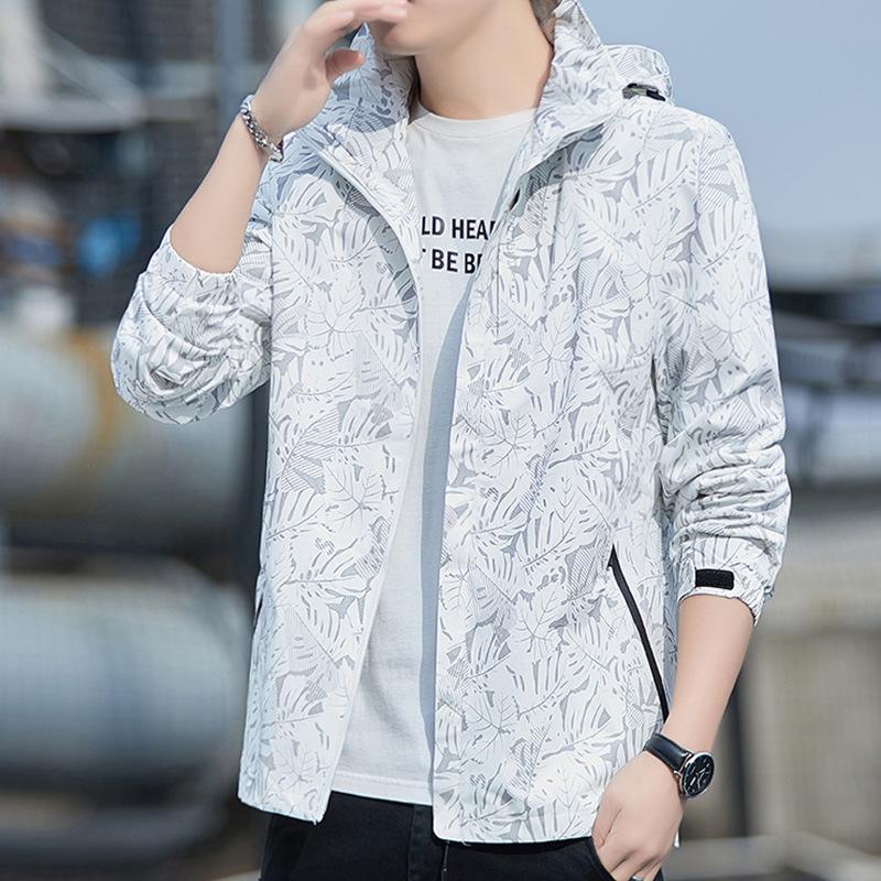 Hooded Jacket Men's Spring and Autumn New Jacket Trendy Men's Casual Jacket