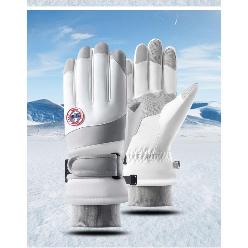Winter Skiing Gloves for Men and Women Water Resistant  Windproof Warm  Thickened  Anti Slip Touch Screen  Cycling and Driving Gloves