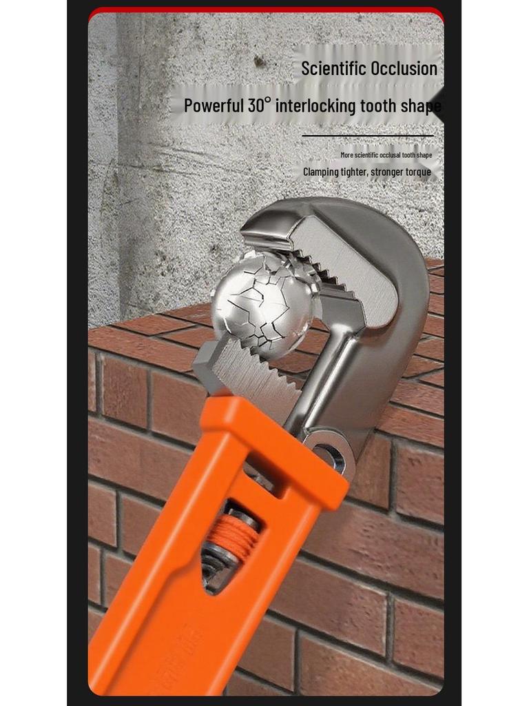 Heavy Duty Industrial Pipe Pliers - Universal Labor-Saving Wrench for Water Pipe Repair