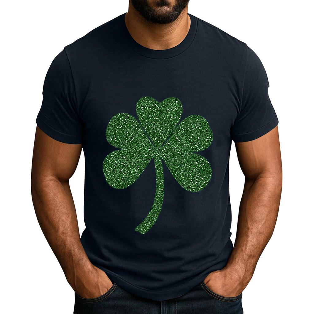 Men's Popular T-shirt Printed Round Neck Short Sleeve T-shirt