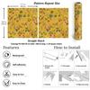 VEELIKE Floral Wallpaper Sticker, 44.5cm X 3m, Japanese-style, Featuring Grapevine and Bird and Flower Patterns In Yellow. Perfect for Redecorating, C