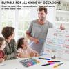 Shuttle Art Whiteboard Marker Fine Tip for and LED Suitable for and Markers, Water-Erasable Pens, 12-Color Set, (1mm), Whiteboards, Glass, Plastic,