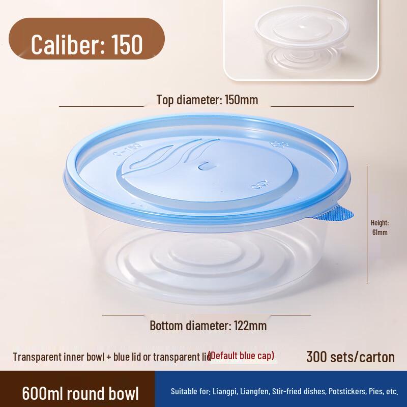 Disposable Round Takeaway Soup Bowl with Lid