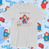Paddington Bear in London Couple Tshirts Unisex Cotton Tee Summer Funny Cartoon Harajuku Print Loose Short Sleeve Unisex Women