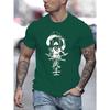 Retro T-shirt för män Japanskt Tryck Överdimensionerade T-shirts för Män Modetrend Sport T-shirts Kortärmad T-shirt Herr Toppar