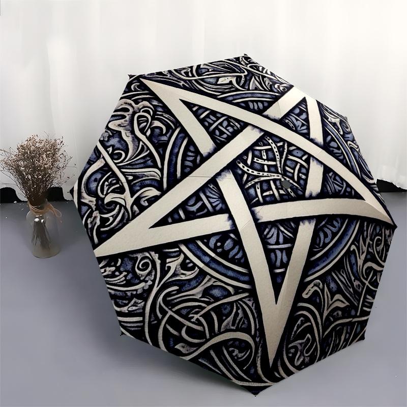 Pentagram Wall Art - Decorative Pentacle Symbol Tapestry Poster Umbrella, Christmas Gift Y351