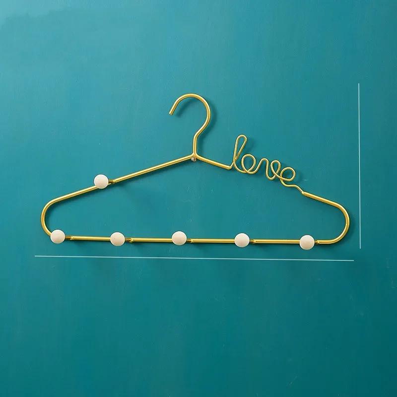 Nordic Iron Love Letter Decoration Hooks Living Room Wall Key Hook Bedroom Metal Coat Hook Row Hook