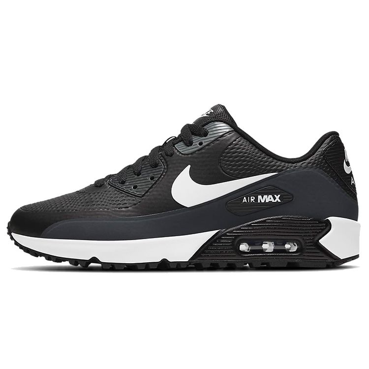 

Nike Air Max 90 Golf Черные кроссовки унисекс антрацитовый холодный серый белый CU9978-002