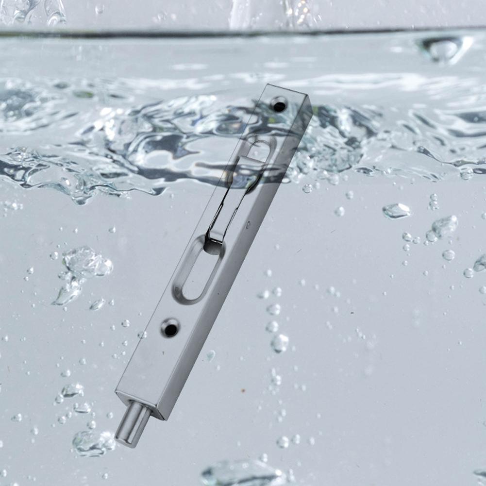 2Pcs Flush Bolt W/Screws Latch Lock Door Guard Lever 6In Stainless Steel Home Decor Spare Tools For Double Opening Doord