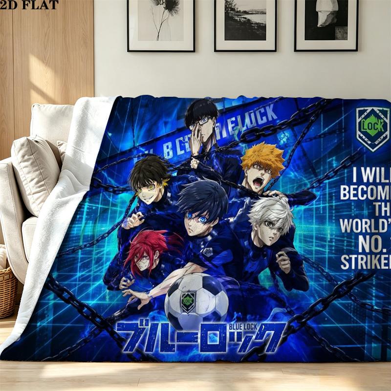 Bluelock Print Flannel Blanket High Quality Warm Comfortable Cover for All Seasons Perfect for Gifts Home Decor