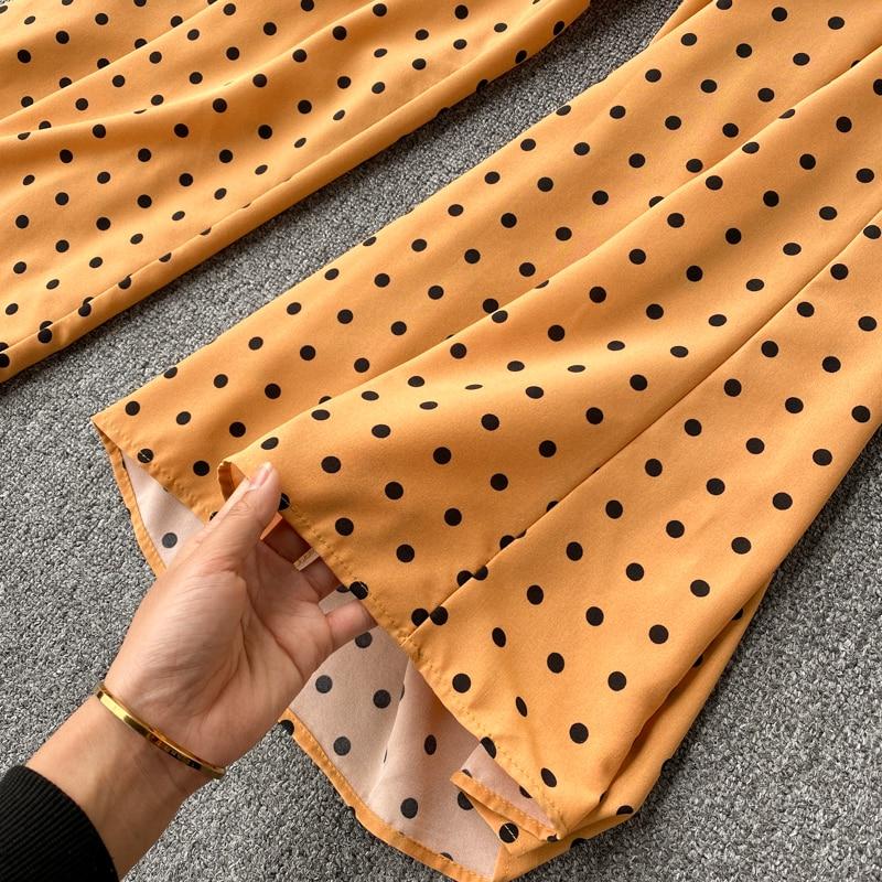 Summer Women Sexy Polka Dot Jumpsuits  Ladies Loose Wide Leg Pants Overalls Playsuits Casual Jumpsuits