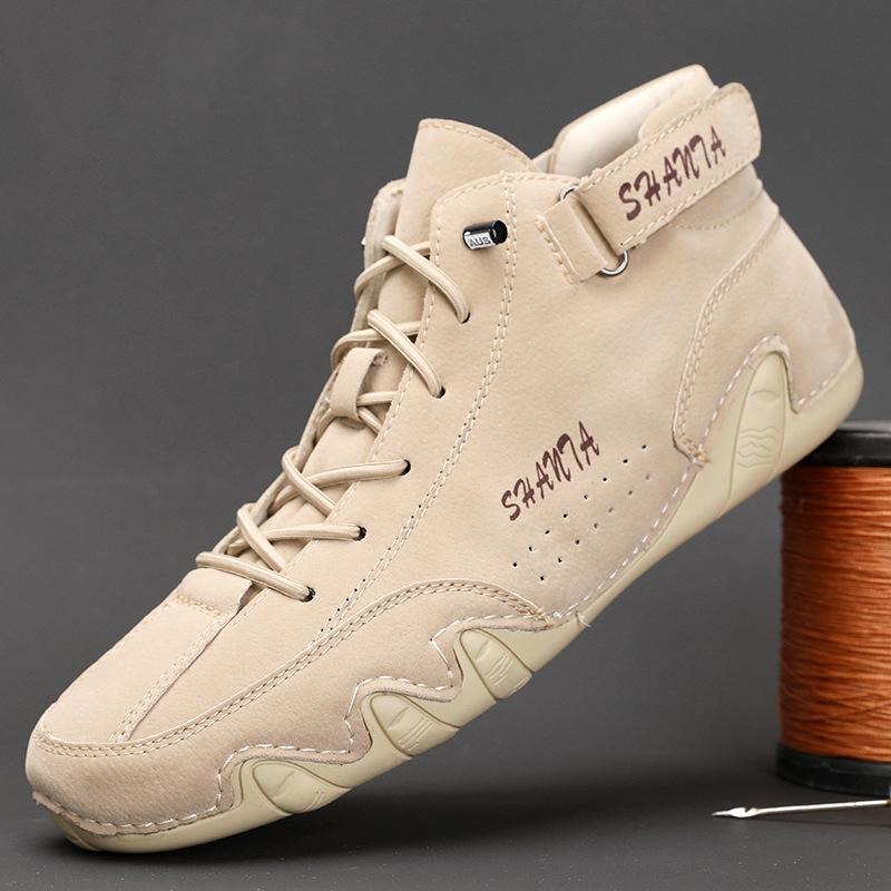 

Hot-selling autumn and winter large-size medium-top casual men s shoes Martin boots octopus 38 пісочний