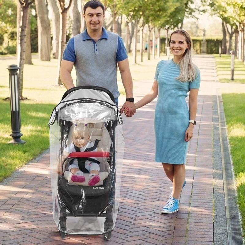 Universal Baby Stroller Rain Cover Pram Windproof Cover Winter Warm Weather Shields Baby Cart Raincoat Stroller Accessories