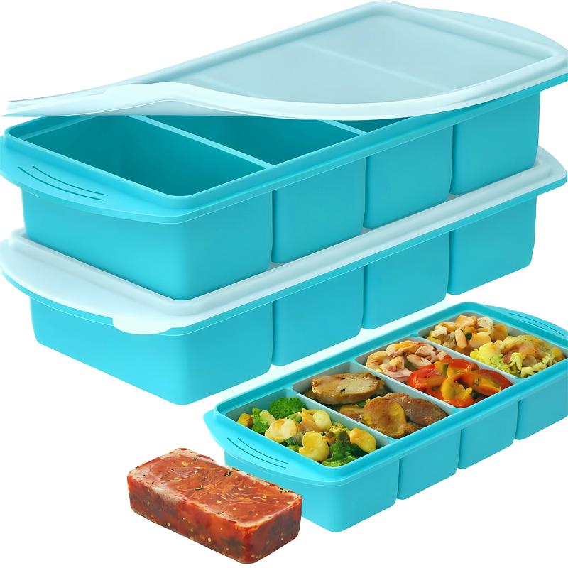Large Ice Cube Mold - Food Grade Silicone Tray for Hot Pot Ingredients and Freezing