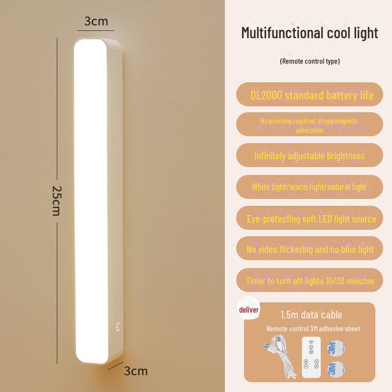 

Безопасная для глаз аккумуляторная лампа для учебы детей с магнитным ночником.