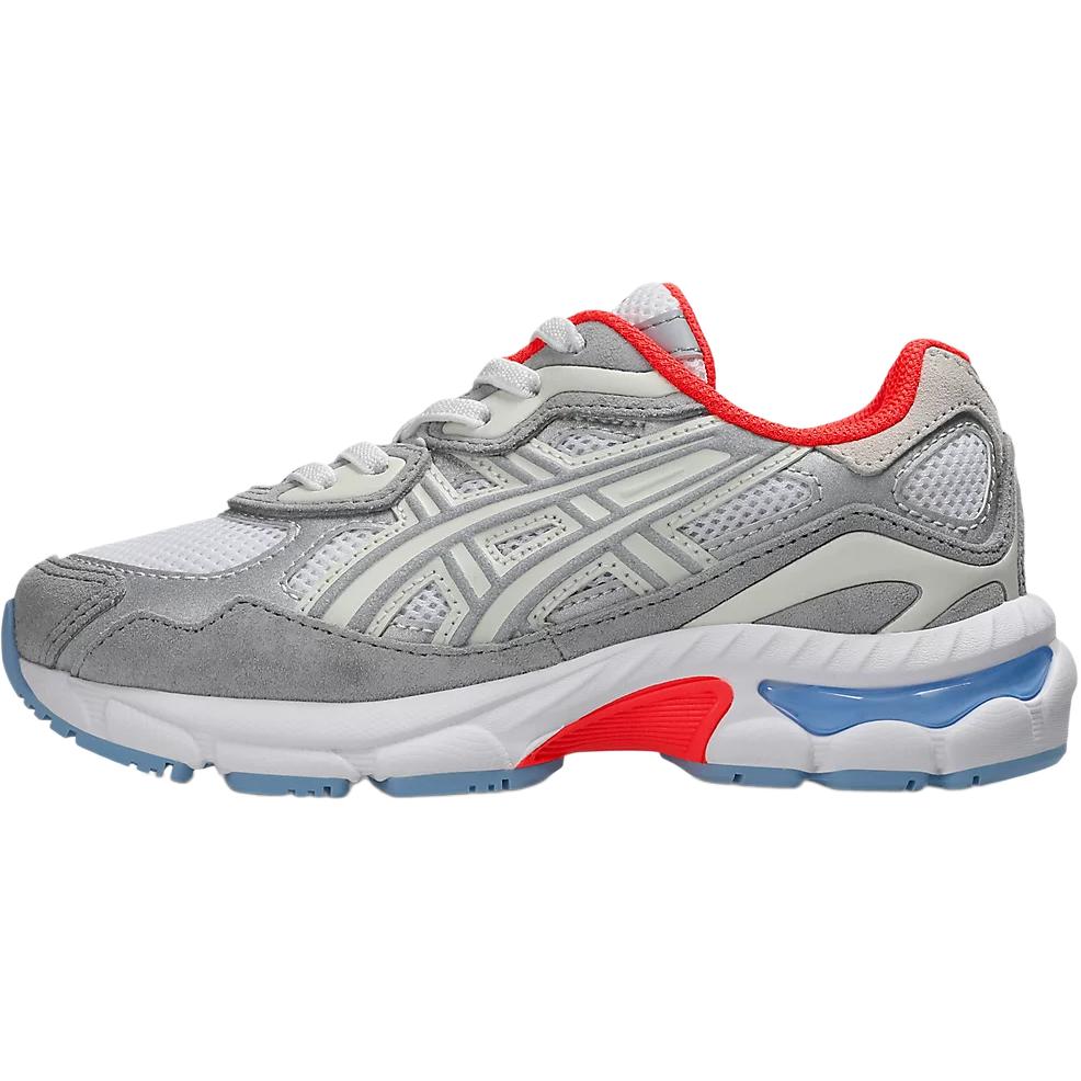 Asics Gel NYC PS White Piedmont Blue Red Kids Sneakers Piedmont-Grey 1204A176-102