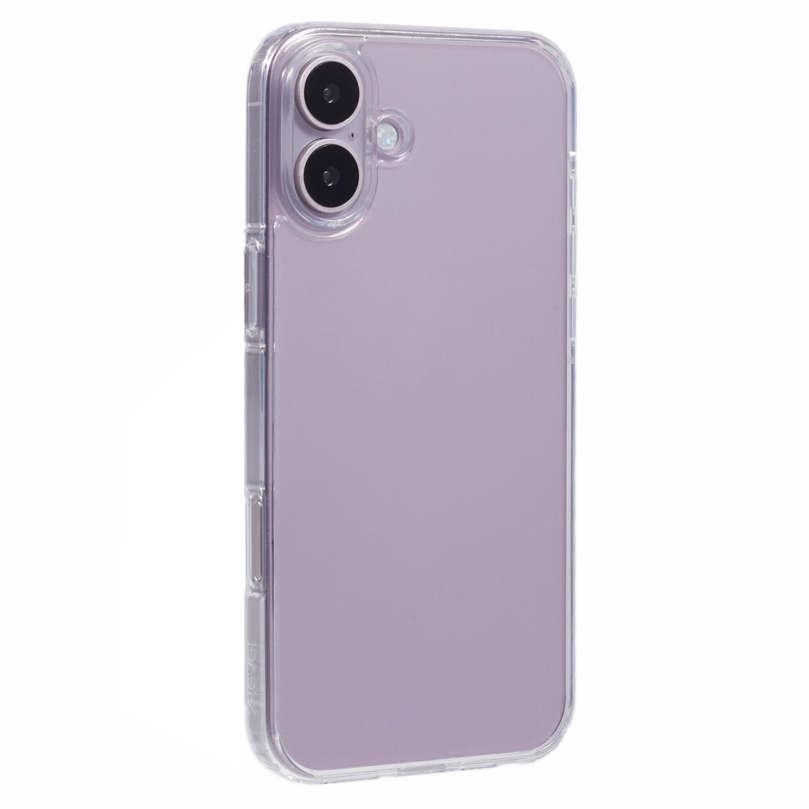 X-LEVEL For iPhone 16 Plus Case Acrylic+Silicone Anti-Scratch Clear Back Phone Cover A