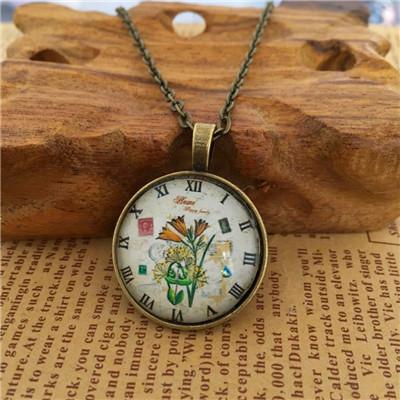 Fashion Time Gem Watch, Flower Christmas, Necklace Sweater Chain