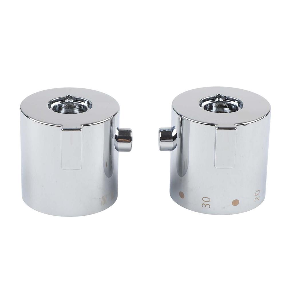 Knob Handles For SMA Thermostatic Mirror Shower Silver