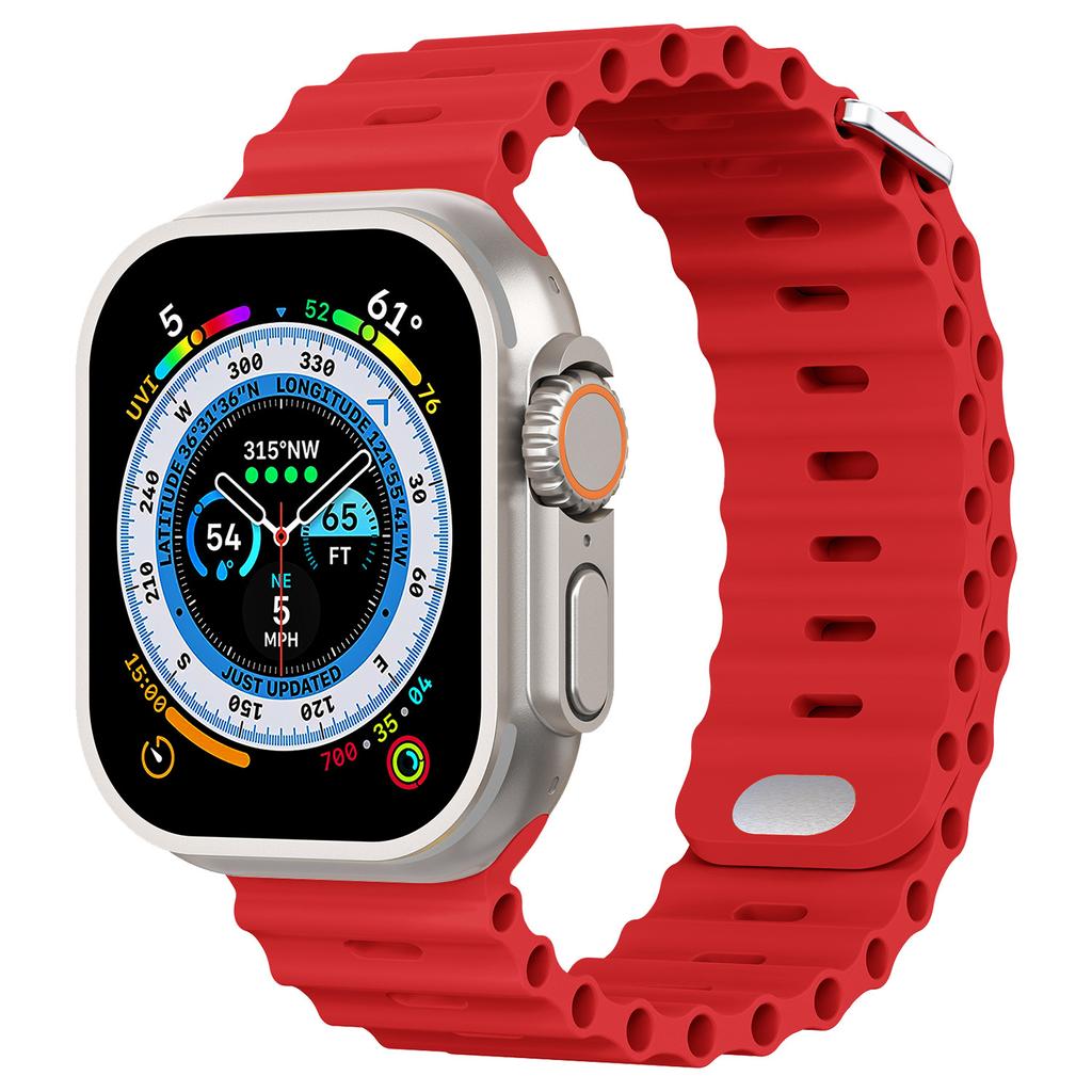Ocean Armband für Apple Watch Ultra 3 2 Band 49mm Serie 45mm 41mm 46mm 42mm 40 44mm Silikon Uhrenarmband iWatch 11 10 9 8 7 6 5 SE2