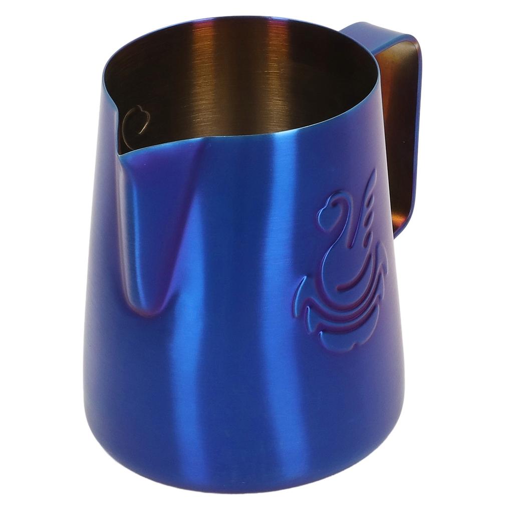 Milk Frother Pitcher 380ml Food Grade Stainless Steel Eagle Spout Multifunction Milk Frother Cup for Milk Cream Latte