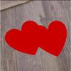 Red Heart Garland Pack of 20 - No DIY Heart Banner Garland for Valentines & Galentines Day Hanging Decor
