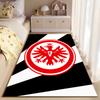 Red Eagle Emblem On Stripes Carpet Suitable As a Non-slip Mat for the Living Room or Bedroom Sofa