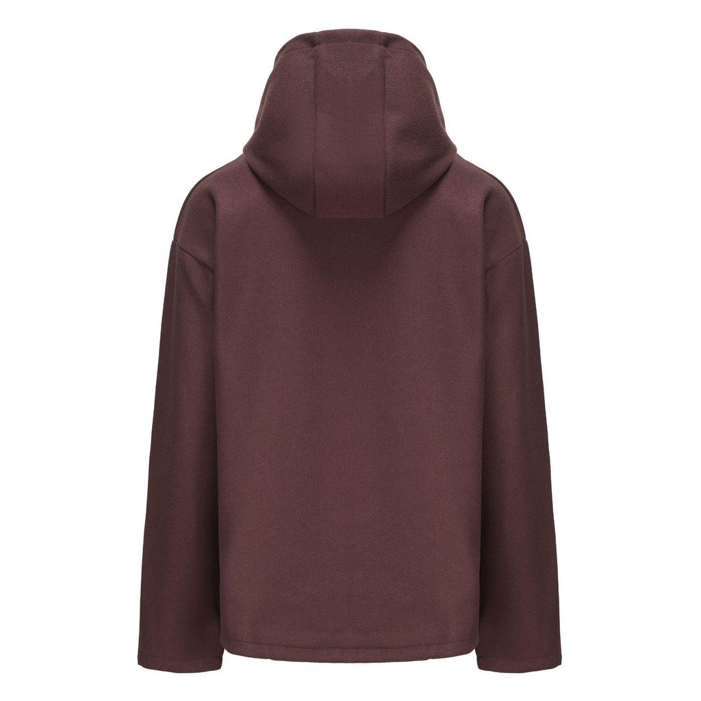 Available: European & American Mid-length Men's Woolen Hoodie - Autumn/Winter Casual Top