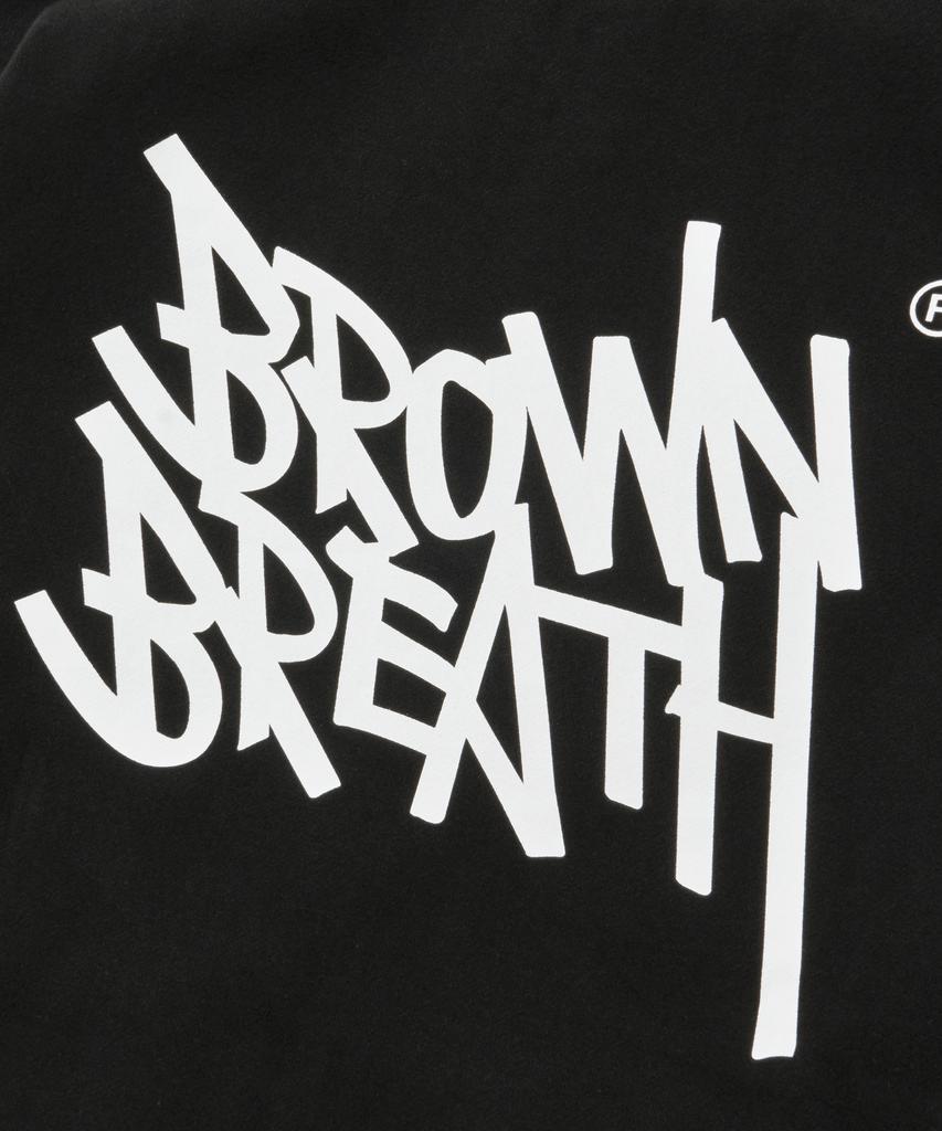 Brownbreath [25Winter] Tag Hood Zip Up - Black