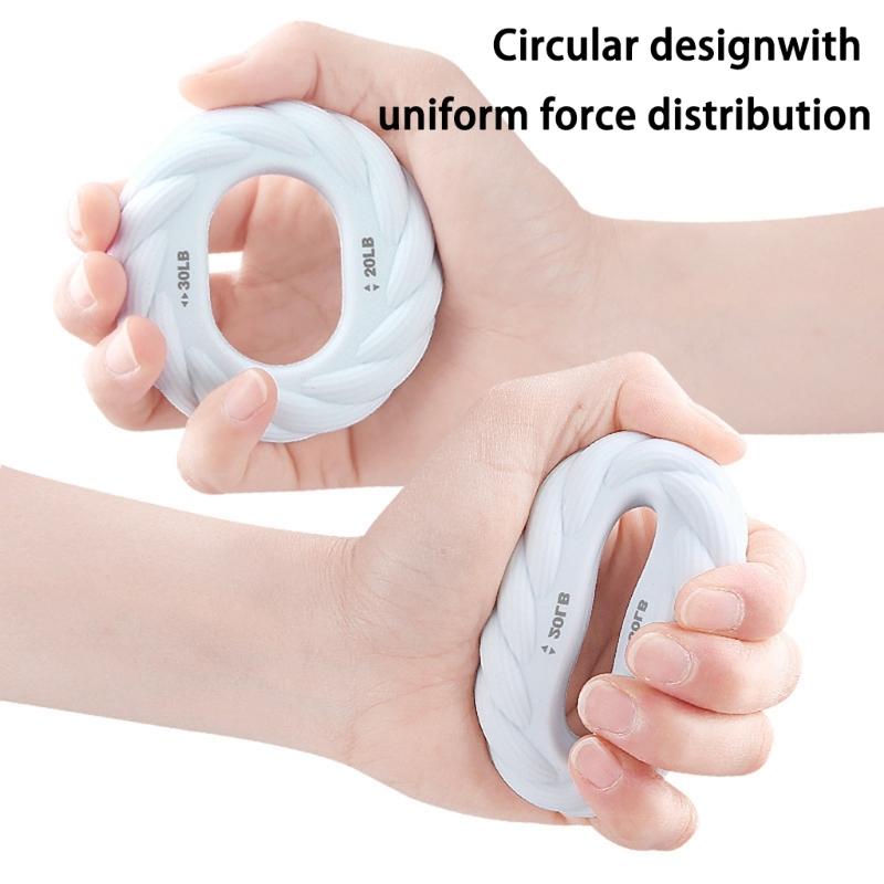 Adjustable Hand Grip Rings Carpal Expander Silicone Exerciser Portable Muscle Finger Forearm Trainer for Homes Gym