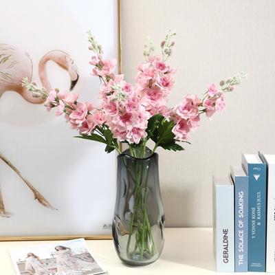 72cm Artificial Delphinium Flower Lifelike Simulation Flower Delphinium Stem  Wedding Bouquet