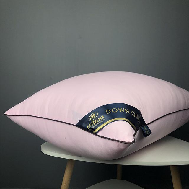 Chinese Natural Cotton Single Pillow 100% Polyester Fiber Orthopedic Neck Pillow Hotel Memory Pillow Healthy Sleep Stand 1PC