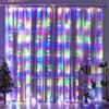 Curtain Garland On The Window USB Power Fairy Lights Festoon with Remote New Year Garland Led Lights Christmas Decoration