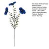 10 Pcs Artificial Fake Pansy Flowers for Outdoor Patriotic Red White Blue UV Resistant Faux Silk Flowers for 4th of July Front Door Porch Patio Window