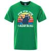 Pew Pew Madafakas Tshirt Men Short Sleeve Novelty Funny Cat T Shirt Vintage Summer Tops Shirts Tee T-Shirt Crew Neck Streetwear